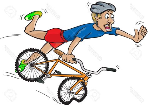 Bike Crash Cartoon